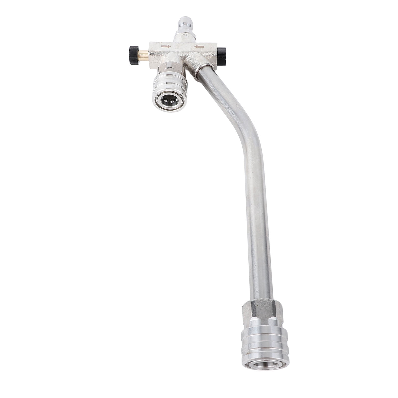 NFTIGB Pressure Washer Extension Wand Dual Connector Tool 1/4in Quick Connect Switch Double Tip Attachment Power for Home Boat Car Washing (11.42 in / 29 cm)