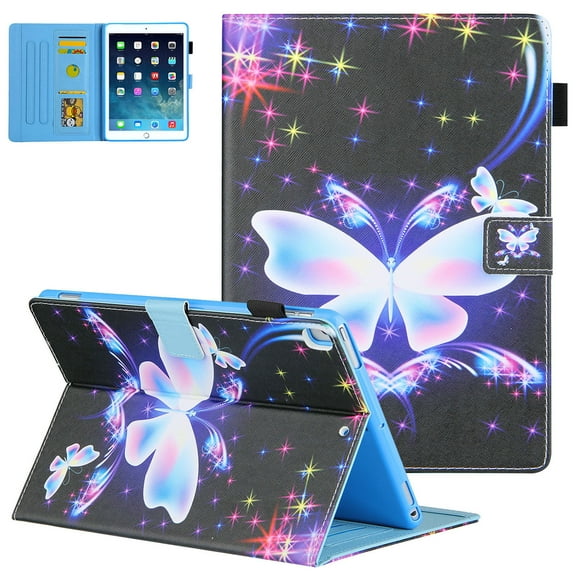 iPad 10.2" Case 8th 7th Generation, iPad Air 3rd Gen Case 10.5", Allytech PU Leather Flip Kickstand Auto Sleep Wake Shockproof Anti-scratch Magnetic Case Cover for Apple iPad 10.2",Butterfly