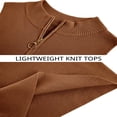 thumbnail image 5 of Womens Sleeveless Zipper Knit Crop Tops Short Knit Sweater Tops, 5 of 6