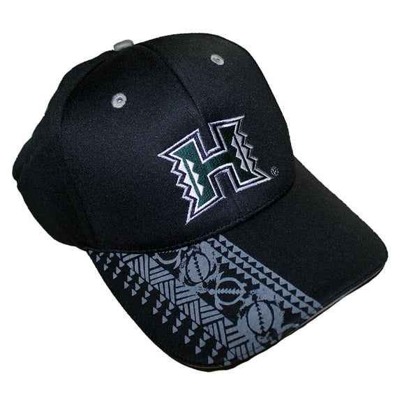 University of Hawaii New Season Warriors Hats, Black and White Color