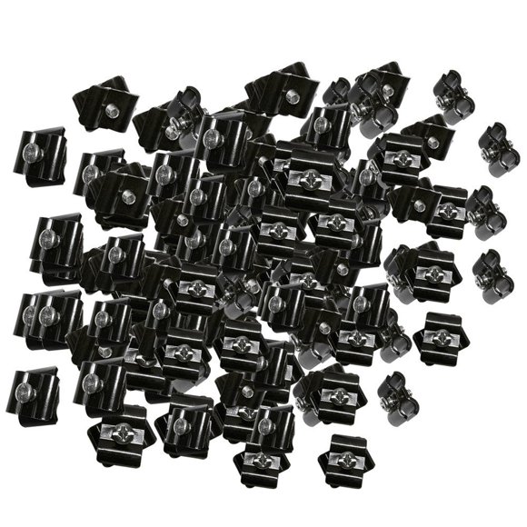 DBM IMPORTS 100 gloss Black Wire grid connector clamp Joiner gridwall Panel Wire cube Storage clipping Snap On