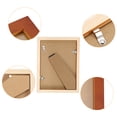 thumbnail image 4 of Unique Bargains 6x8 inch Wooden Picture Frames, 4 Pcs Display, Brown, 4 of 5