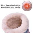 thumbnail image 4 of HOMEHOT Kid's Snow Boots Faux Fur Lining Warm Winter Boots​ Anti-slip Boots for Girls Purple 11 Little Kid, 4 of 6