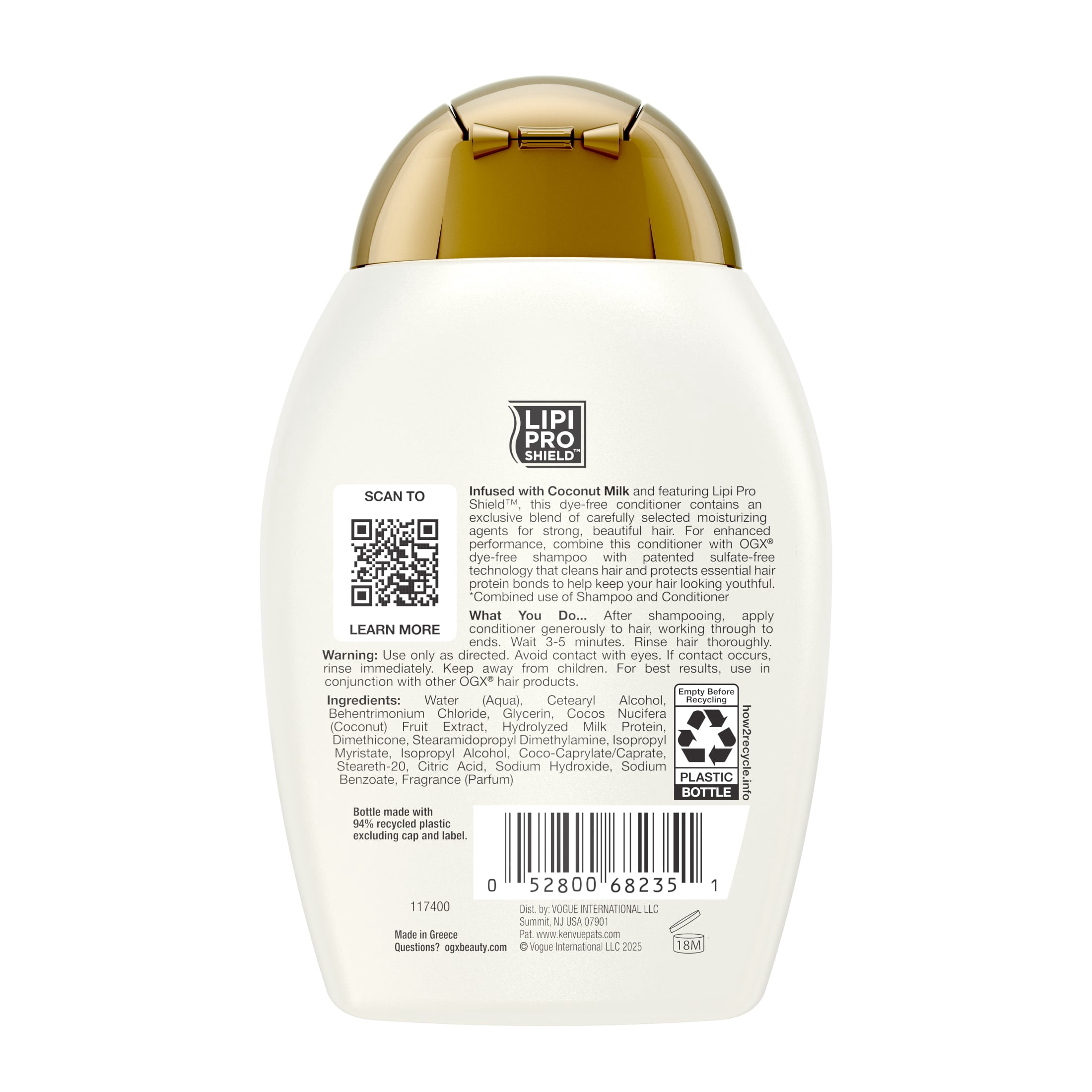 OGX Nourishing + Coconut Milk Moisturizing Conditioner, 7.5 fl. oz