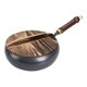 thumbnail image 1 of Wok Pan Iron Wok 11 pulgada para la cocina de inducción versátil Partido de salteado Botthida plana para acampar en el hogar Cocina para el hogar, 1 of 9