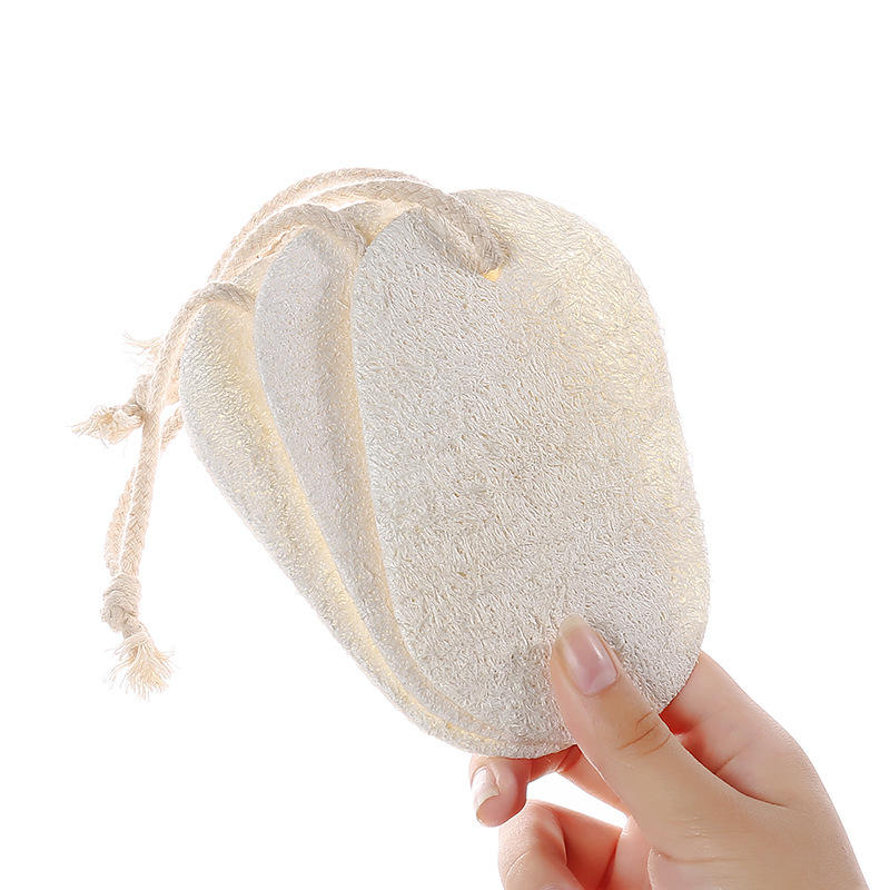 Angfeng Face Exfoliating Loofah Pad Scrubber, Manual Facial Cleansing