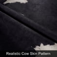 thumbnail image 5 of SARAG Faux Leather Rug for Living Room and Bedroom, Machine Washable, Irregular Cow Print 5 x 6.2ft, 5 of 8