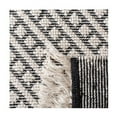 thumbnail image 5 of SAFAVIEH Natura Calanthia Geometric Fringe Area Rug, Ivory/Black, 4' x 6', 5 of 5