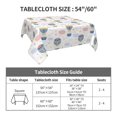 thumbnail image 7 of Wukai Hot Air Balloon Waterproof Tablecloth for Kitchen Dining, Fits Square Tables for 2-4 Seats -54"x54", 7 of 7
