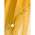 thumbnail image 7 of Alvivi Womens Belly Dance Outfits Flare Sleeve Crop Tops with Sequin Irregular Hem Skirts Set Yellow One Size, 7 of 7