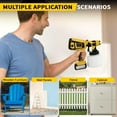 thumbnail image 6 of Cordless Paint Sprayer with Battery 2 of 4000mAh, 5 Nozzles & 3 Adjustable Spray Modes, Spray Paint Gun with 1400ML Container, Handheld Paint Sprayer for House Painting Furniture Cabinets Fence Wall, 6 of 7