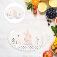 thumbnail image 2 of EeaseCA Lovely Rabbit Pattern Plate Creative Ceramic Tableware Dessert Fruits Salad Plate, 2 of 8