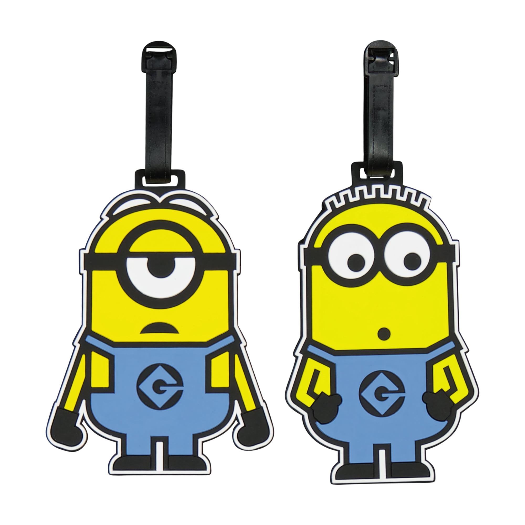 Minions 2-Piece Suitcase ID Tag Set with Adjustable Straps, Yellow