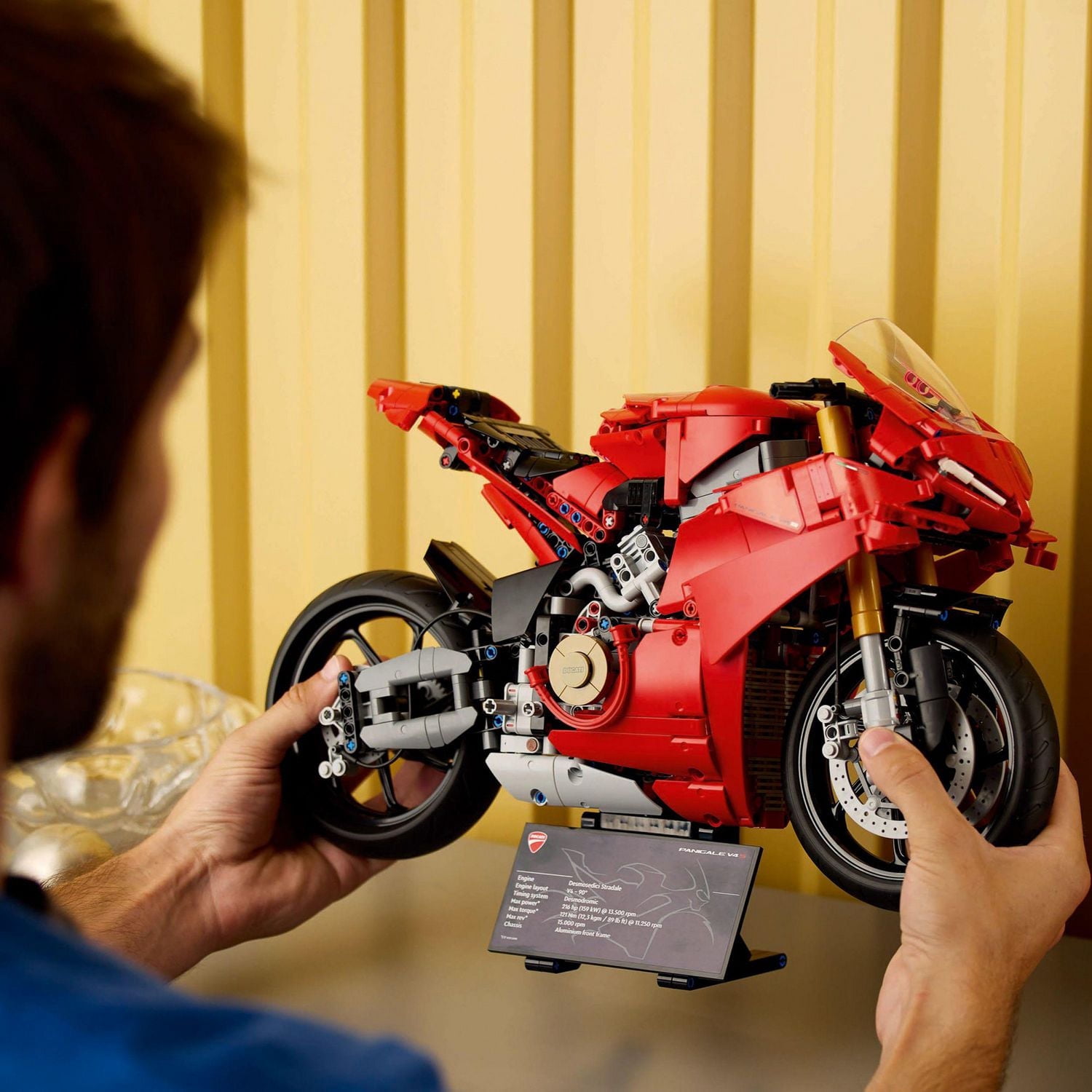 LEGO Technic Ducati Panigale V4 S Motorcycle Toy - Building Set for Adults, Men & Women, Ages 18+ - Gift for Ducati & Motorcycle Fans - 42202