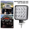 thumbnail image 3 of 2 uds 48w 30 grados 16led coche todoterreno Suv foco luces de trabajo lámparas antiniebla cuadradas, 3 of 5