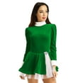 thumbnail image 4 of Aislor Womens Christmas Ballet Dance Costume Ice Figure Roller Skating Tutu Dress Leotard, 4 of 7