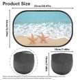 thumbnail image 6 of KUIFORTI Beach Starfish Car Window Shades for Side Window, Foldable Car Sun Shade Baby UV Protection, Cling Car Window Screens, Easy to Install, 6 of 6