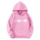 thumbnail image 3 of Sudaderas con capucha para niños y niñas, sudaderas casuales de manga larga, lindas sudaderas de gran tamaño con bolsillo de polar, chaquetas para niñas, 3 of 4
