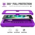 thumbnail image 3 of AVAWO Kids Case for iPad Mini 1 2 3 (Just fit Mini 1/2/3, Not Fit Mini 4/5)- Built-in Screen Protector Light Weight Shockproof Kids Cover for 7.9" iPad Mini 1st & 2nd & iPad Mini 3rd Generation-Purple, 3 of 8