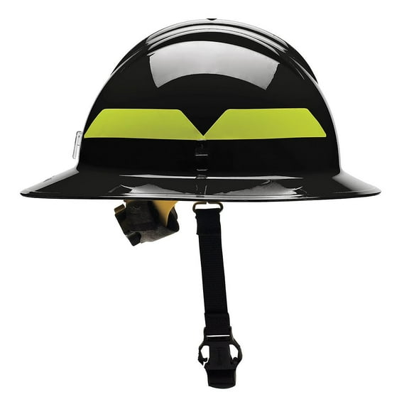 Fire Helmet, Black, Thermoplastic CA2