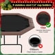 thumbnail image 2 of 8-player octagon foldable poker mesa: locking collapsible legs & 8 cup holders para texas holdem y blackjack home games, 2 of 8
