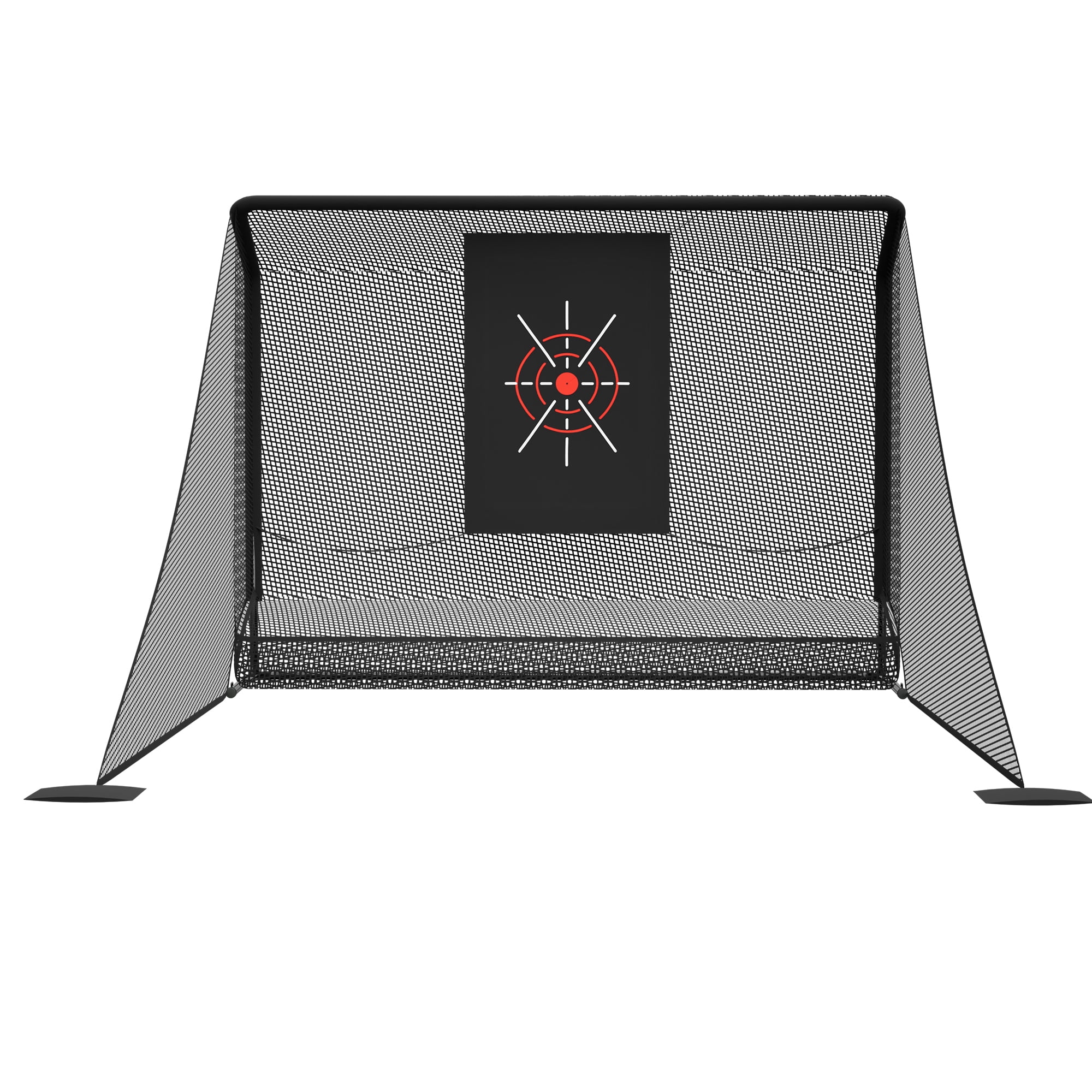 Miniyam 10 x 7 ft Golf Practice Net with Auto Ball Return – Portable Hitting Enclosure with Side Barriers, Includes Carry Bag & Ground Stakes, for Backyard & Indoor Use