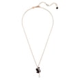 thumbnail image 2 of Collar con colgante de cisne de Swarovski con cristales negros en oro rosa, 2 of 6
