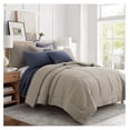 thumbnail image 2 of YOSITiuu - Mills Waffle Beige Fawn Comforter Set - Comforter + One Standard Pillow Case - Beige Fawn Waffle Weave - Comforter (68 x 88in.) and Pillow Case (26 x 20in.) - Cotton, 2 of 6
