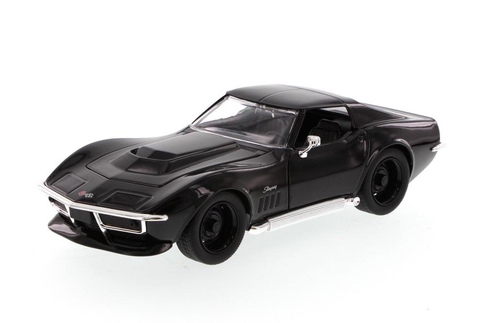 1969 Chevy Corvette Stingray ZL-1, Black - Jada Toys Bigtime Muscle 96891 - 1/24 scale Diecast