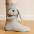 thumbnail image 5 of 3D Knit Animal Socks, Animal Socks Hand Crocheted, Double-layer cotton, Warm embrace, 5 of 9