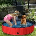 thumbnail image 3 of Gymax 55'' Foldable Dog Pet Pool Kiddie Bathing Tub Indoor Outdoor Leakproof Portable, 3 of 10