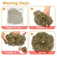 thumbnail image 6 of Youloveit 2PCS Messy Bun Hair Hairpiece Scrunchies Wavy Messy Synthetic Chignon Hairpiece for Women Hair pieceUpdo Bun Extensions, 6 of 8