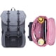 thumbnail image 5 of KAUKKO School Travel mochila para universidad flexible con laptop para 12", 16.1L(Nylon/Black) KAUKKO EP5-5-GreyBlack-RE, 5 of 5