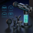 thumbnail image 4 of OVEYA Massage Gun with LCD Touch Screen 6 Heads Handheld Muscle Therapy Massager Body Deep Tissue Muscle Massager for Athletes Shoulder Body Back Neck Relaxation, 4 of 8