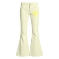 thumbnail image 3 of Girls Uniform Pants Size 10 Flare Pants High Waisted Bell Bottoms School Uniform Outfits Back To School Clothes Beige, 3 of 4