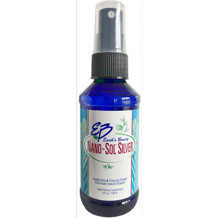 Earth's Bounty Nano-Sol Silver 10 ppm 4 fl oz Liq