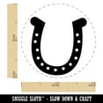 thumbnail image 2 of Horseshoe Lucky Self-Inking Rubber Stamp Ink Stamper - UV Ink - Mini 1/2 Inch, 2 of 7