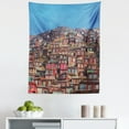 thumbnail image 1 of Tibetan Tapestry, Old Houses at Larung Gar in Clear Sunny Day Travel Picture Sichuan China, Fabric Wall Hanging Decor for Bedroom Living Room Dorm, 5 Sizes, Multicolor, by Ambesonne, 1 of 1
