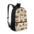 thumbnail image 2 of Uourmeti Cowboys Backpack for Boys, 17 Inch Front Pocket Smooth Zipper Student Bookbag for Daily Use School, 2 of 6