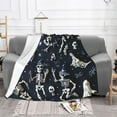 thumbnail image 3 of Halloween Throw Blankets Super Soft Blanket Halloween Bat Pumpkin Cozy Blanket for Bedroom and Living Room 50"X40", 3 of 6