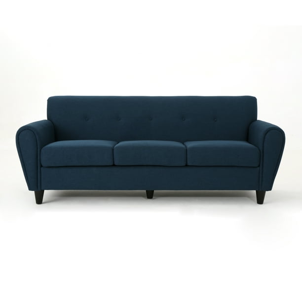 Traditional Fabric 3 Seater Sofa Navy, How Much Fabric Is Needed For A 3 Seater Sofa
