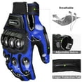 thumbnail image 5 of MADMOTOR Reinforced Safety Gloves with Breathable, Adjustable Features - Blue, XXL, Motorcycle and Powersports, 1 Pair, 5 of 8