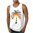 thumbnail image 2 of JDQJBZ Débardeurs Style Homme Couleur Unie Col Rond Sans Manches, 2 of 5