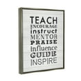 thumbnail image 3 of Stupell Inspirational Teacher Classroom List Inspirational Painting Gray Floater Framed Art Print Wall Art, 3 of 6