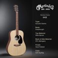 thumbnail image 5 of Martin Guitar X Series D-X2E Acoustic-Electric Guitar with Gig Bag, Sitka Spruce and KOA Pattern High-Pressure Laminate, D-14 Fret, Performing Artist Neck Shape 064, 5 of 6