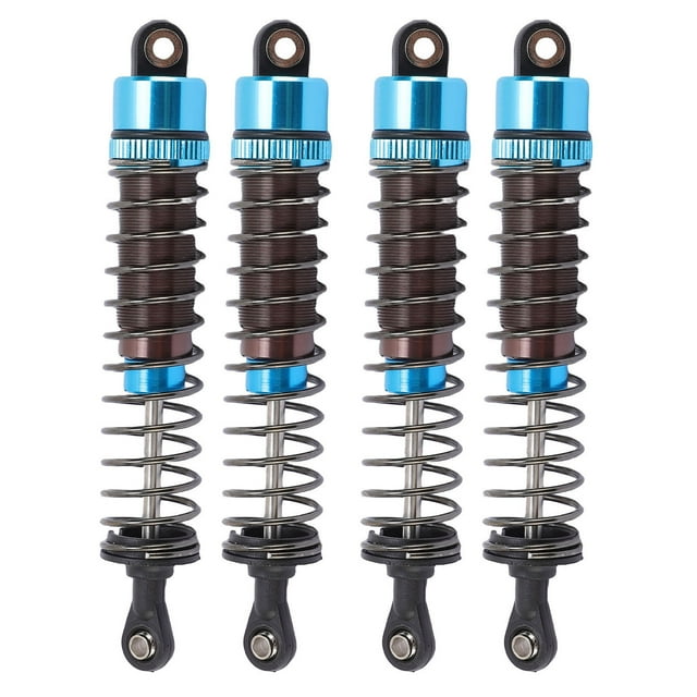 1/10 Scale 95mm RC Shock Absorbers, Aluminum Alloy Oil Filled 4 Pack Set for Off Road Crawling High Speed Racing Performance Upgrade