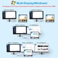 thumbnail image 3 of Estación de acoplamiento USB C con doble monitor 14 en 1 para Dell/Lenovo/HP, 3 of 6