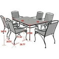Mainstays Jefferson Wrought Iron 7Piece Patio Dining Set, Seats 6