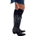 thumbnail image 2 of D BLAZIN ROXX FASHION KNEE SOCKS DIAMOND LACE/RIBBON BLACK L, 2 of 2