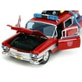 thumbnail image 3 of 1959 Cadillac Ambulance Ecto-1 Red "Transformers" TV - "Ghostbusters" (1984) Movie Crossover1/24 Diecast Model Car by Jada, 3 of 6